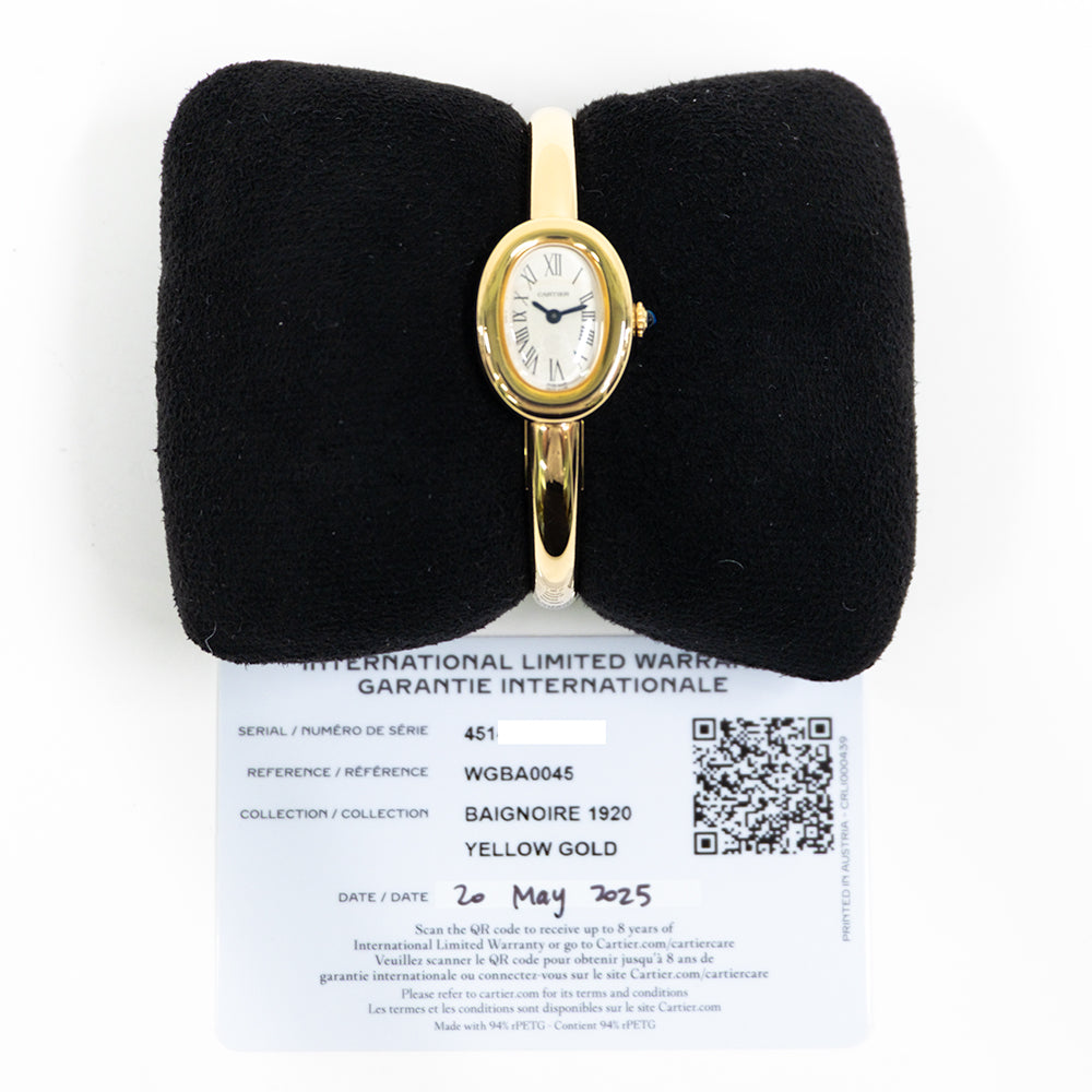 Baignoire Mini Quartz 16mm Yellow Gold - Size 16 WGBA0045
