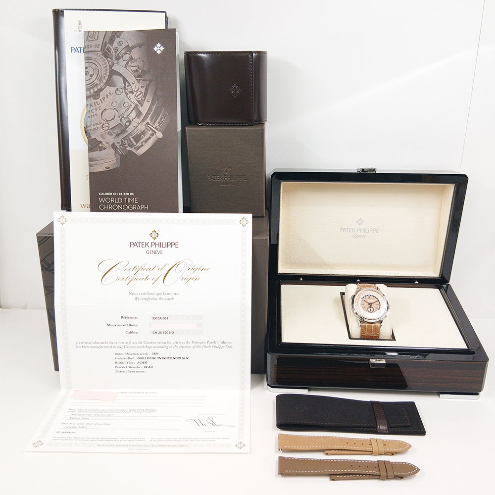 World Time 41mm Flyback Chronograph - Stainless Steel 5935A-001