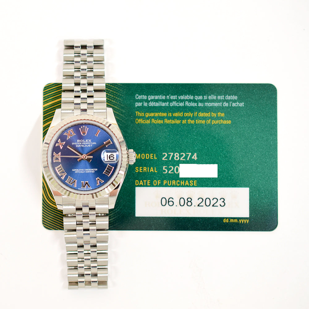 Datejust 31mm Steel and White Gold 278274