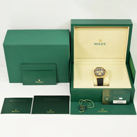 Daytona Yellow Gold Black Ceramic Bezel with Rubber Strap 126518LN