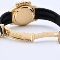 Daytona Yellow Gold Black Ceramic Bezel with Rubber Strap 126518LN