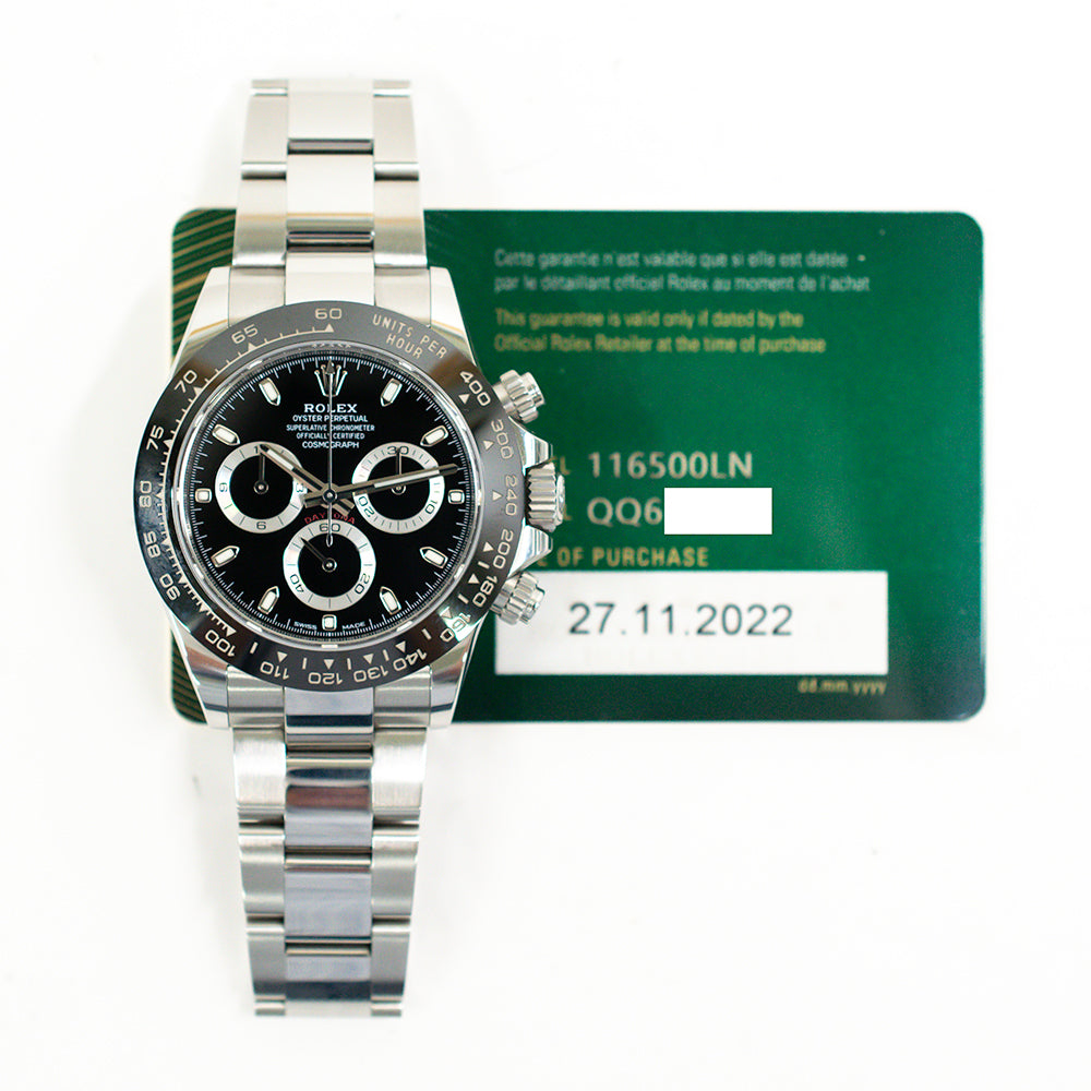 Daytona Steel Ceramic Bezel 116500LN
