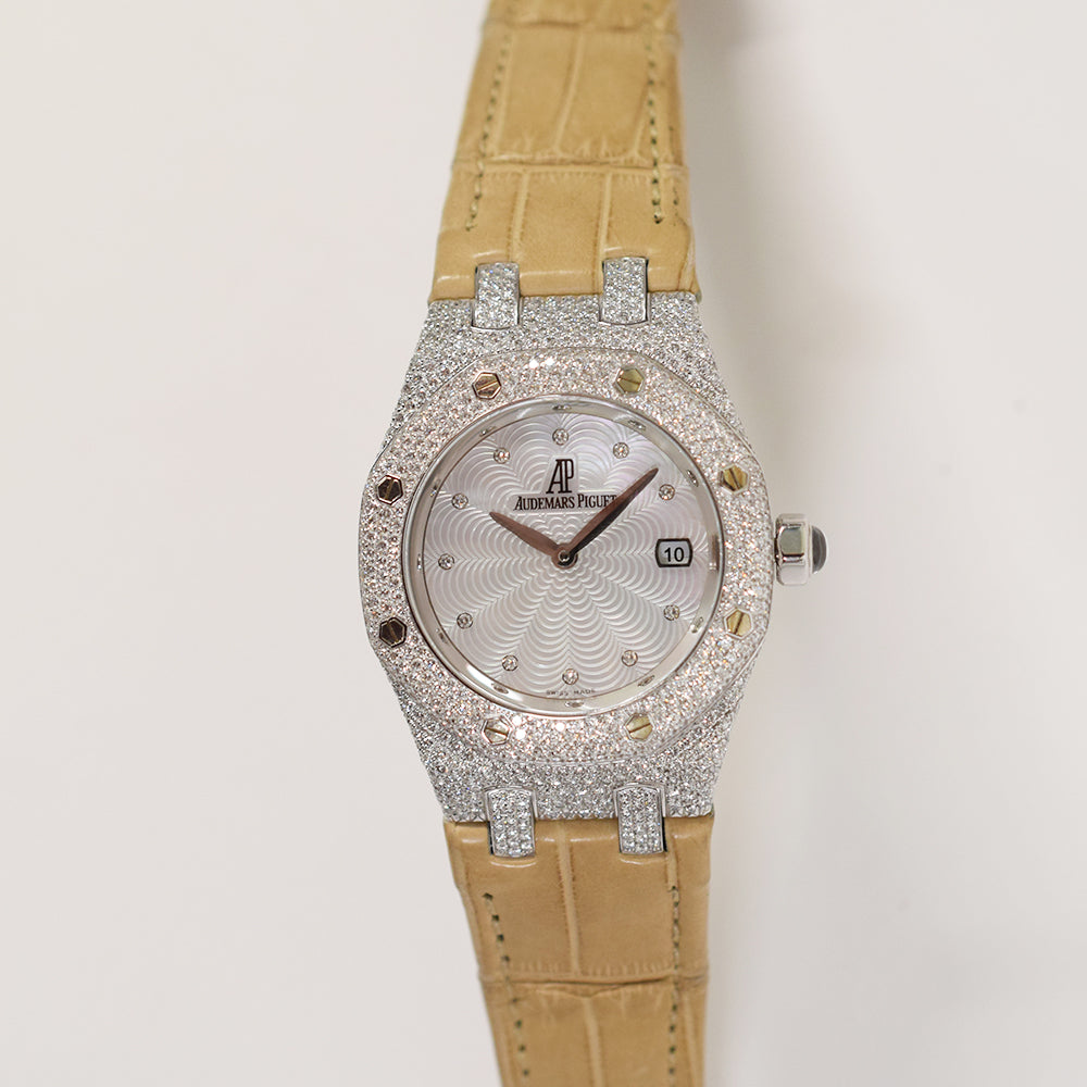 Royal Oak Lady Quartz 33mm White Gold Diamond-set Bezel 67605BC.ZZ.D070SU.01