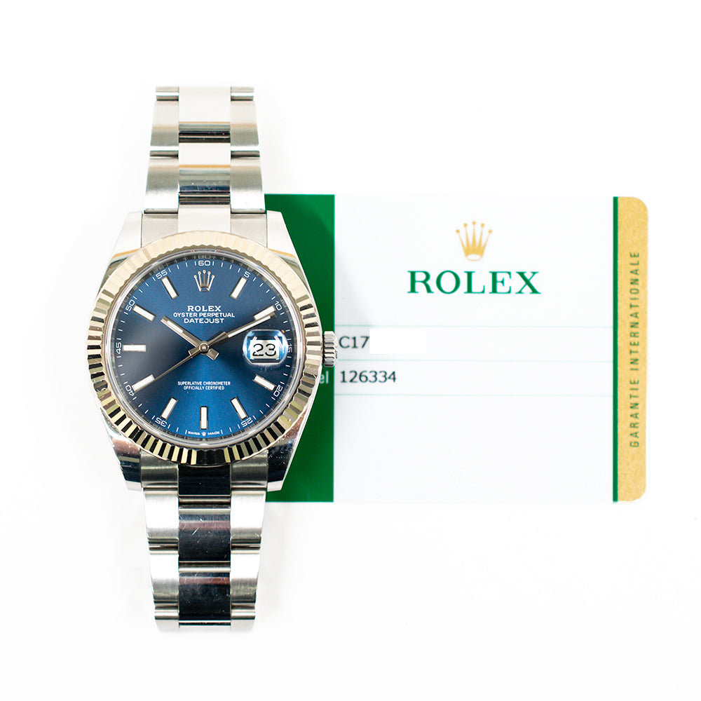Datejust 41mm Steel and White Gold 126334