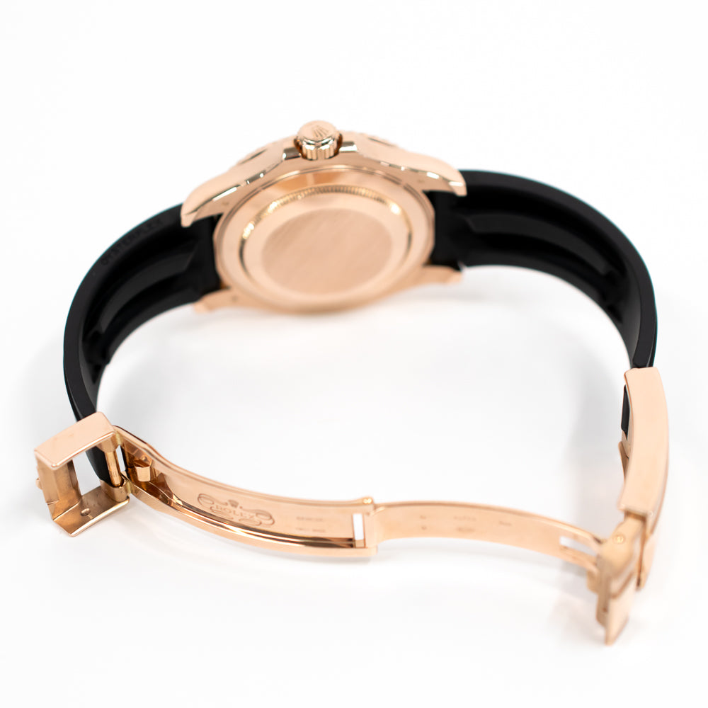 Yacht-Master 40mm Rose Gold on Strap 126655