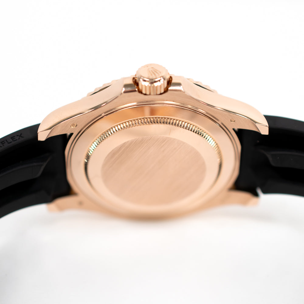 Yacht-Master 40mm Rose Gold on Strap 126655
