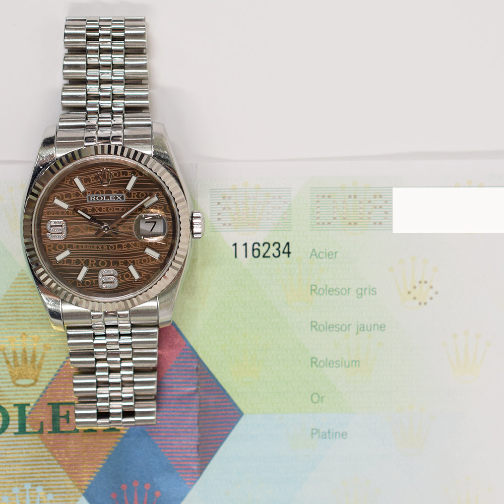 Datejust 36mm Steel and White Gold 116234