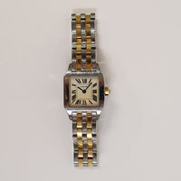 Santos Demoiselle Quartz - Steel and Yellow Gold  - 20mm x 20mm W25066Z6
