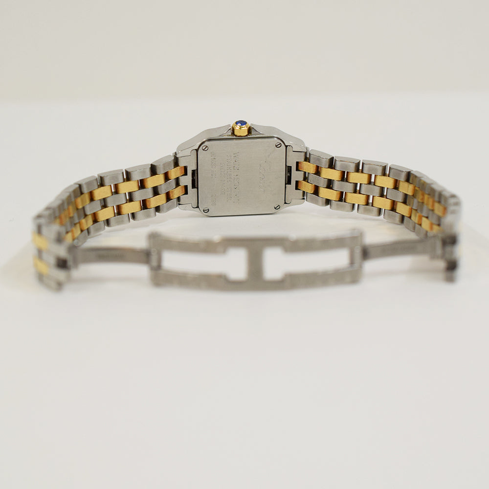 Santos Demoiselle Quartz - Steel and Yellow Gold  - 20mm x 20mm W25066Z6