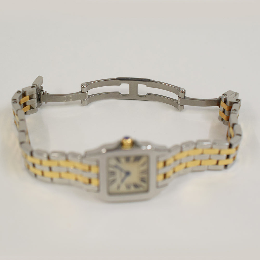 Santos Demoiselle Quartz - Steel and Yellow Gold  - 20mm x 20mm W25066Z6