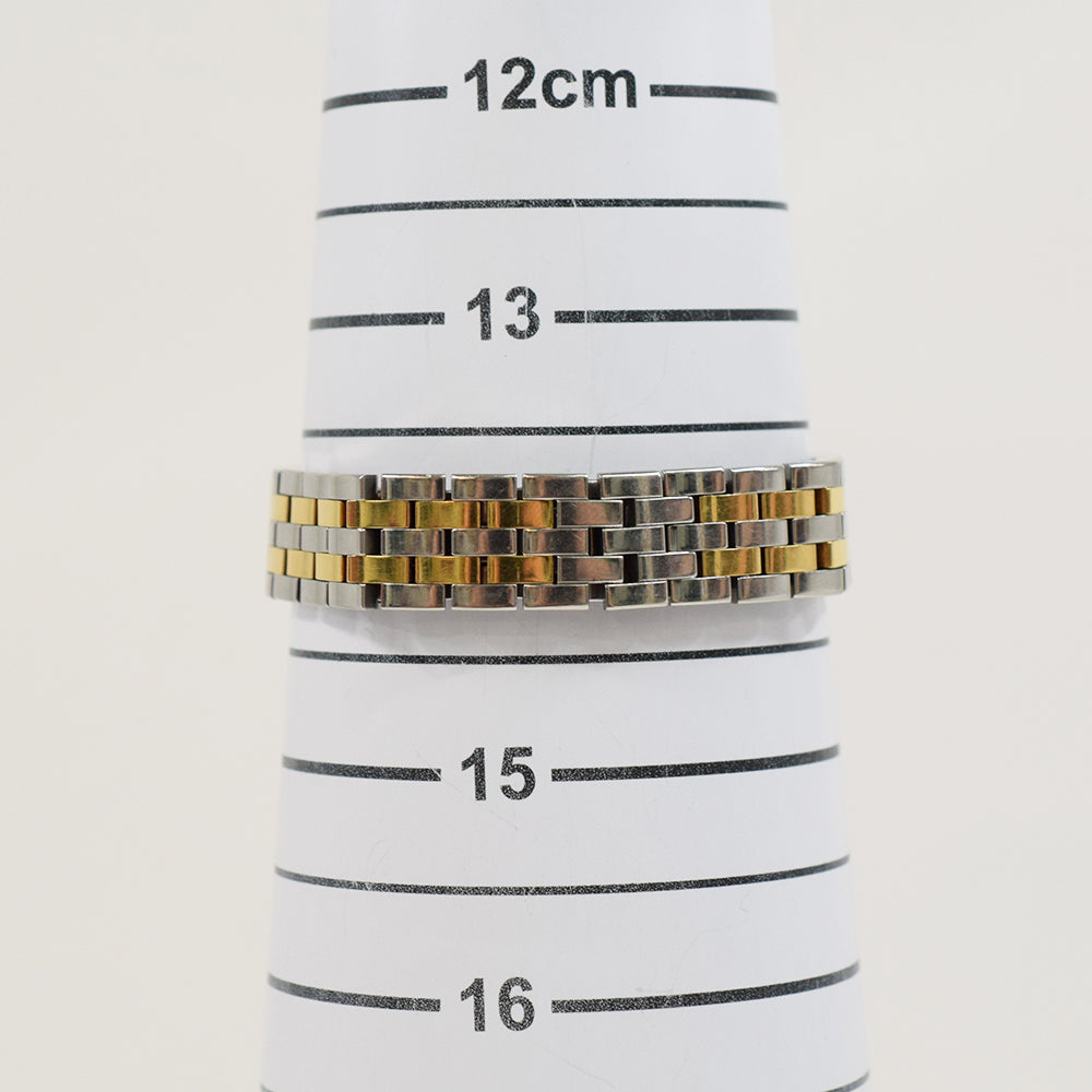 Santos Demoiselle Quartz - Steel and Yellow Gold  - 20mm x 20mm W25066Z6