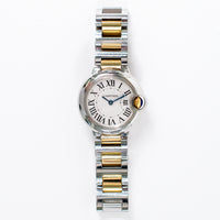 Ballon Bleu 28mm Steel and Yellow Gold  W69007Z3