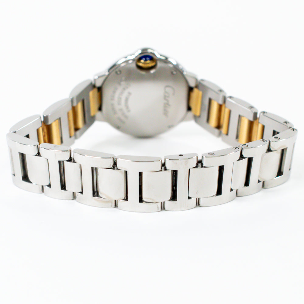 Ballon Bleu 28mm Steel and Yellow Gold  W69007Z3