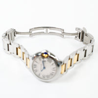 Ballon Bleu 28mm Steel and Yellow Gold  W69007Z3