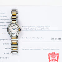 Ballon Bleu 28mm Steel and Yellow Gold  W69007Z3