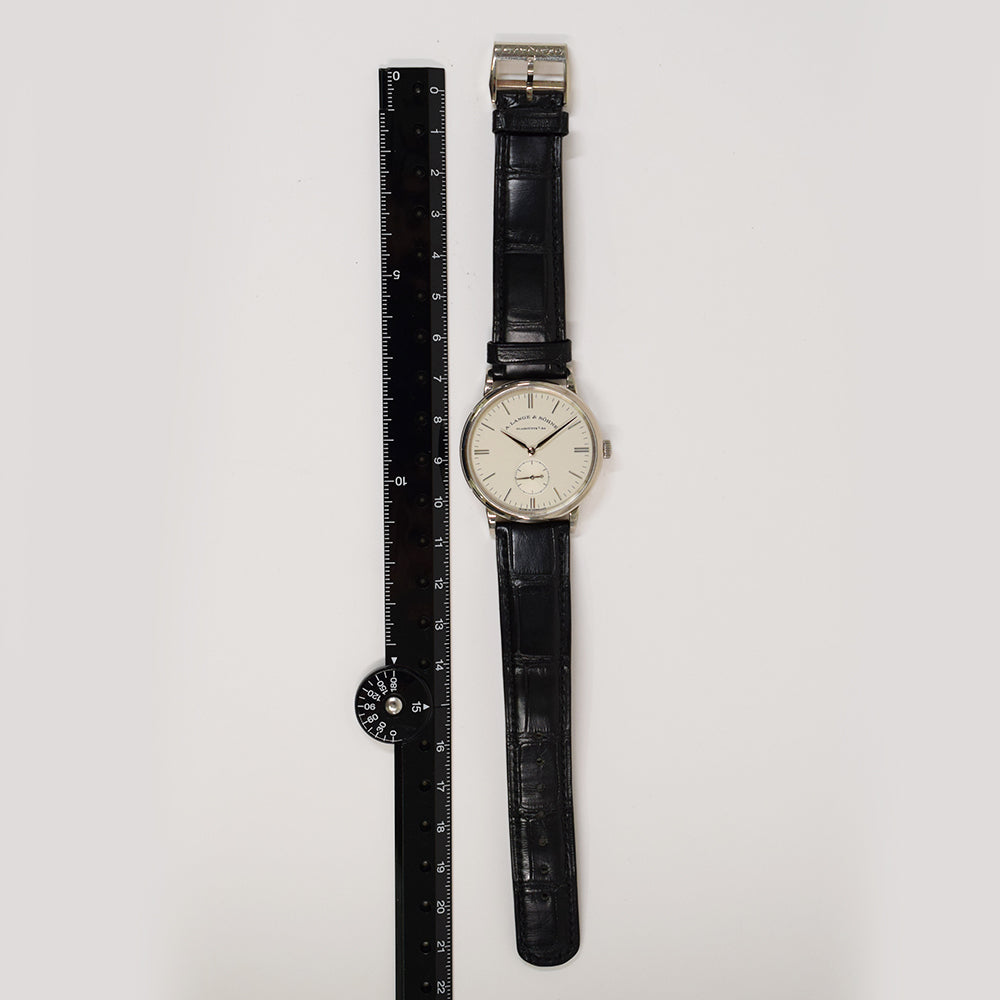 Saxonia 35mm White Gold Manual Winding 219.026