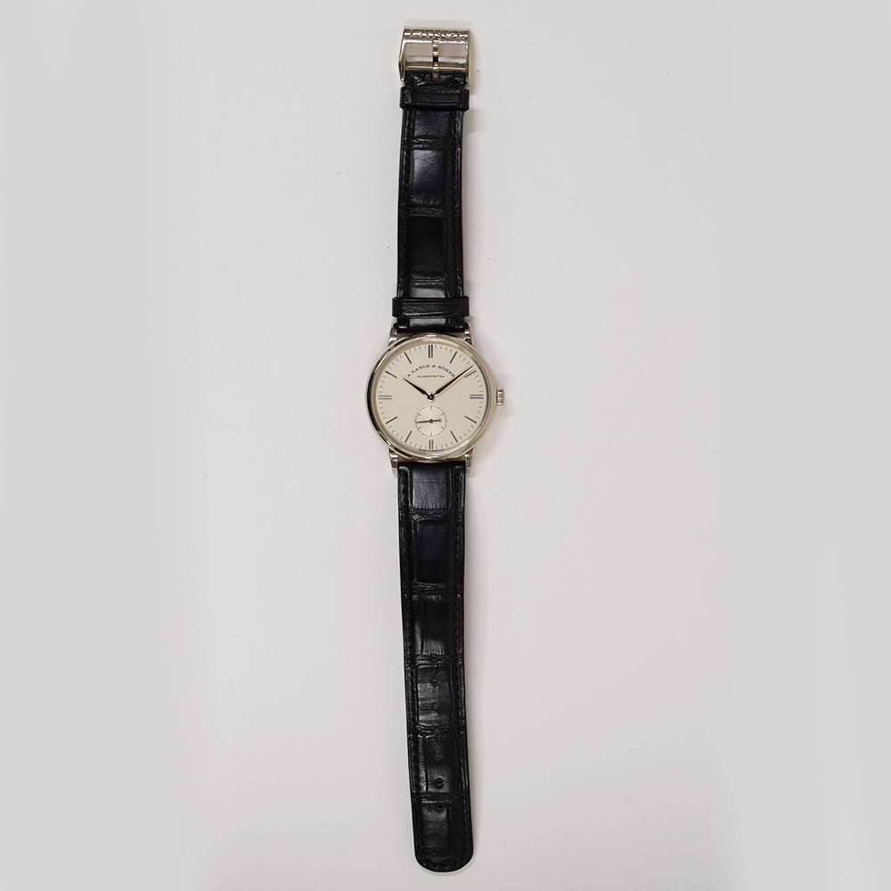 Saxonia 35mm White Gold Manual Winding 219.026