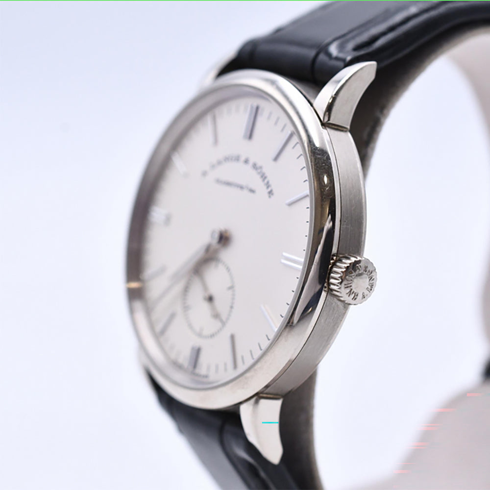Saxonia 35mm White Gold Manual Winding 219.026
