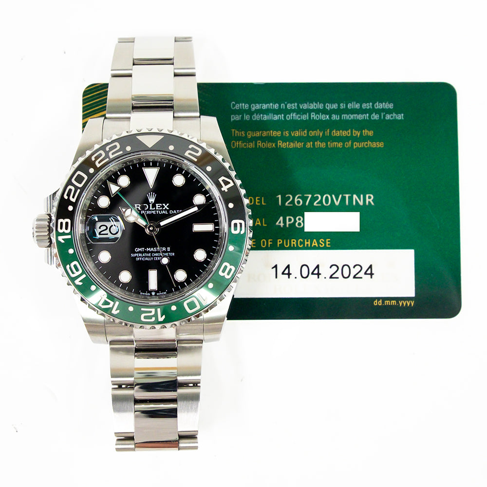 GMT-Master II 40mm "Sprite" Steel 126720VTNR