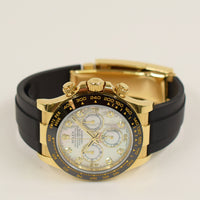Daytona Yellow Gold On Strap 116518LN
