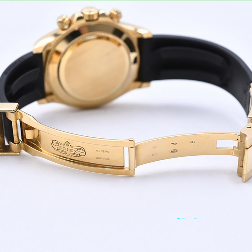 Daytona Yellow Gold On Strap 116518LN