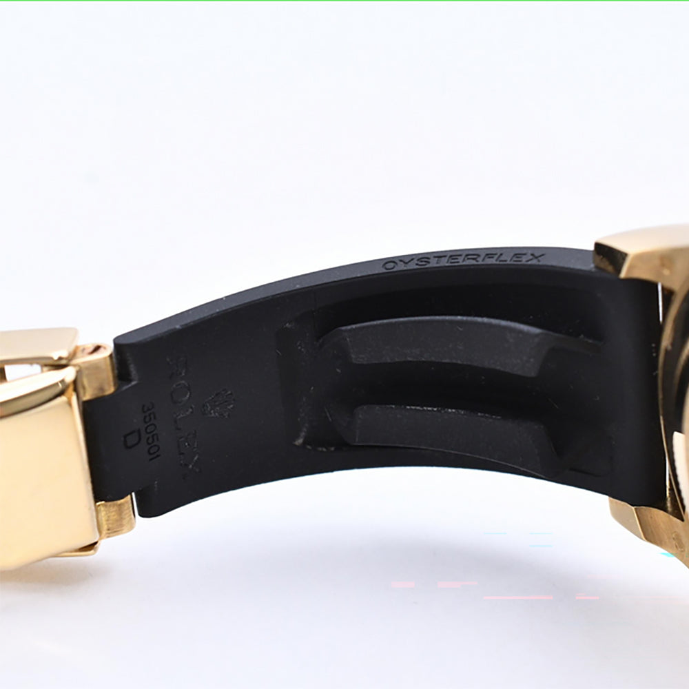 Daytona Yellow Gold On Strap 116518LN