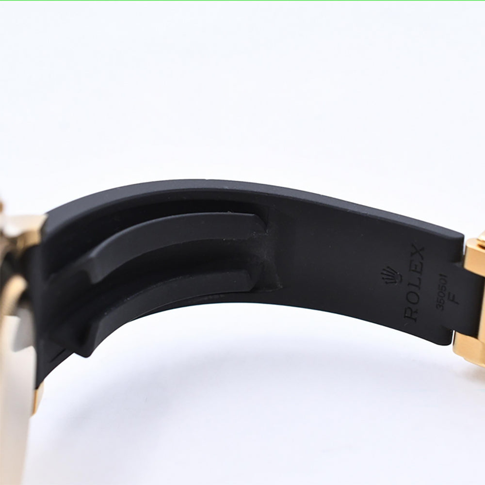Daytona Yellow Gold On Strap 116518LN