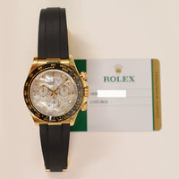 Daytona Yellow Gold On Strap 116518LN