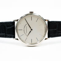 Saxonia Thin 37mm White Gold Manual Winding 201.027