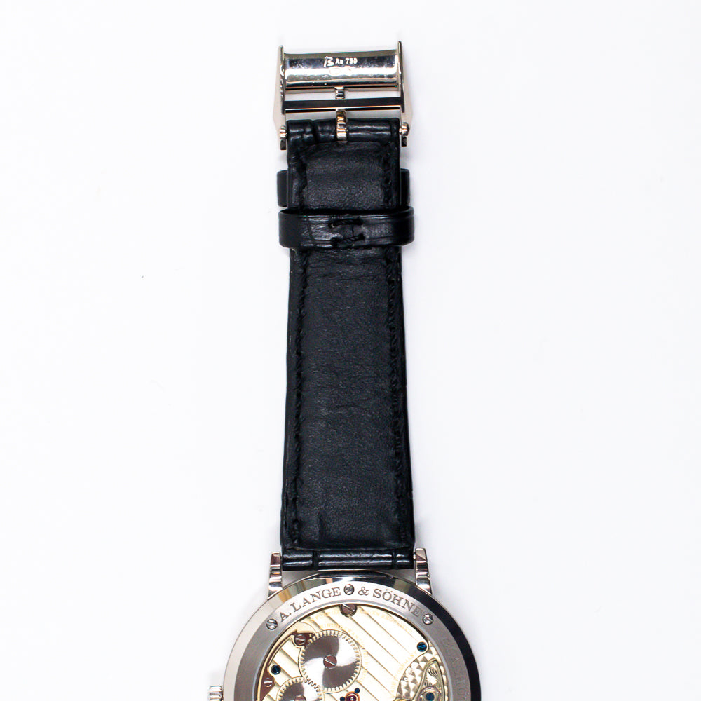 Saxonia Thin 37mm White Gold Manual Winding 201.027