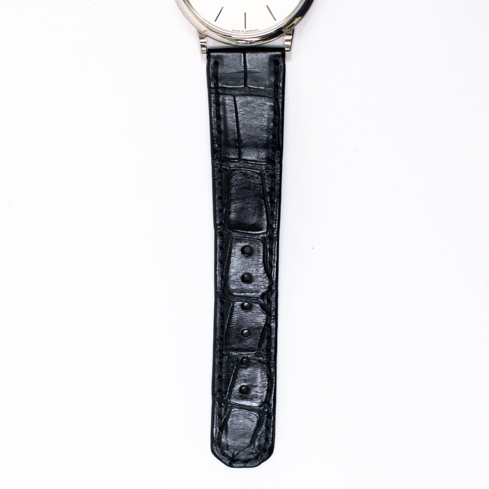 Saxonia Thin 37mm White Gold Manual Winding 201.027