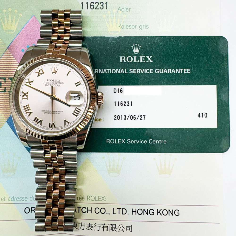 Datejust 36mm Steel and Rose Gold 116231