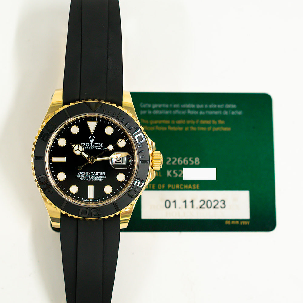 Yacht-Master 42mm Yellow Gold on Strap 226658