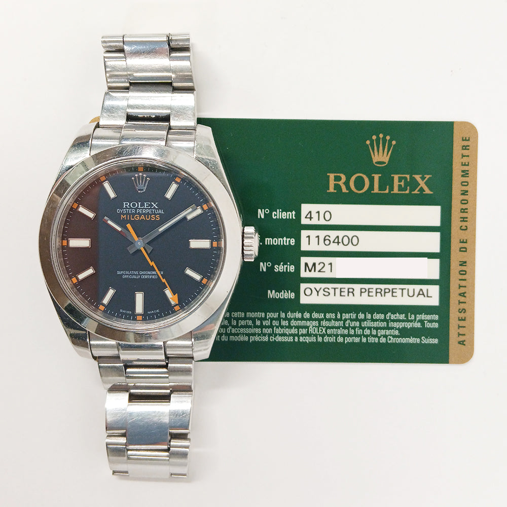 Milgauss Green Crystal 116400GV