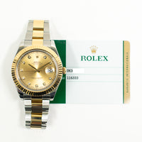 Datejust II 41mm Steel and Yellow Gold 116333G