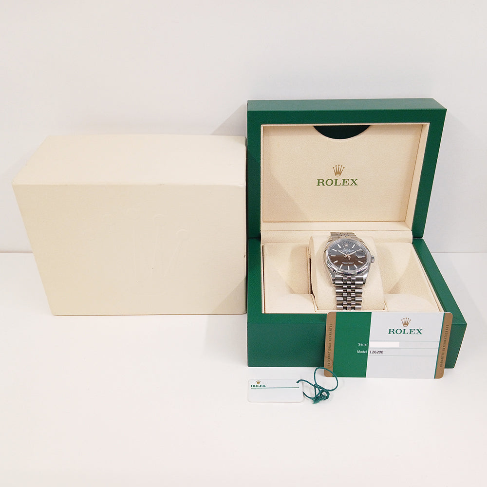 Datejust 36mm Domed Bezel Steel 126200