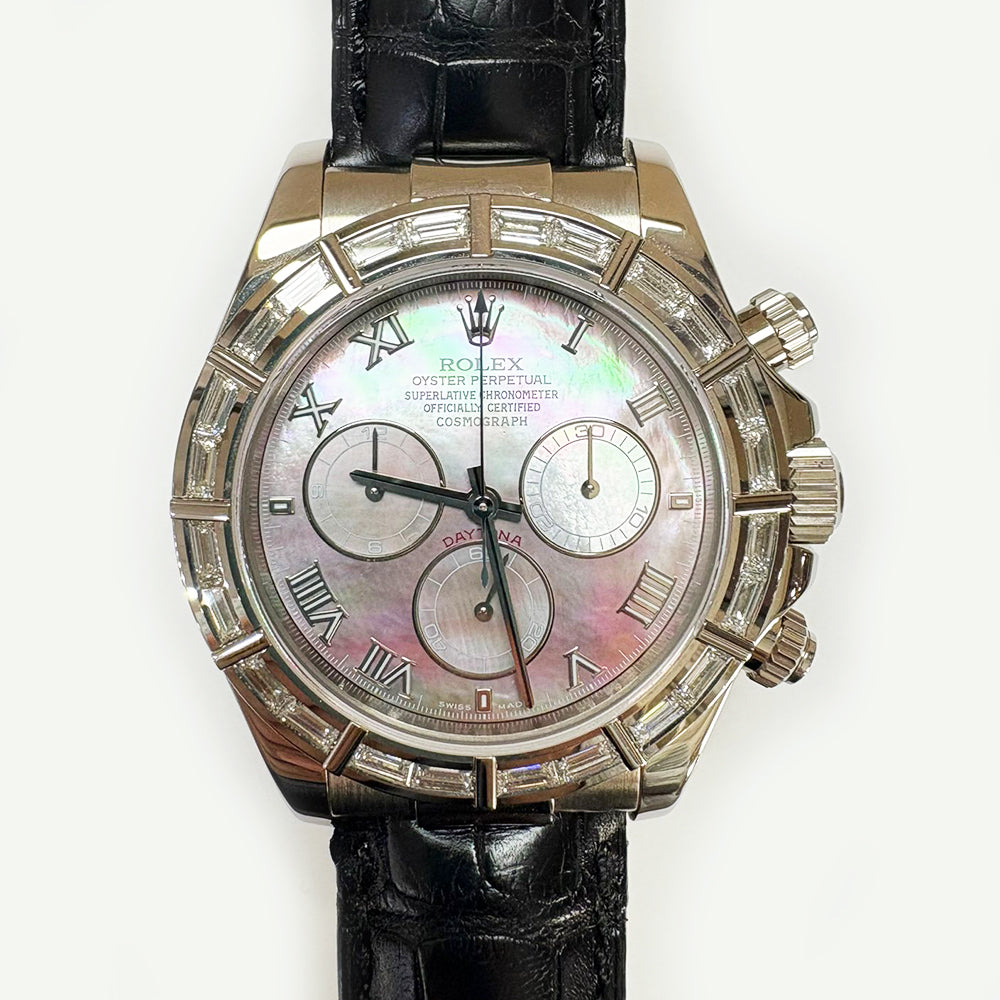 Daytona Diamond Bezel White Gold 116589BR