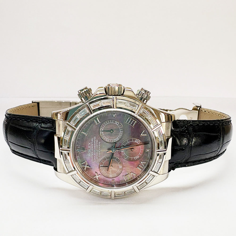 Daytona Diamond Bezel White Gold 116589BR