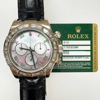 Daytona Diamond Bezel White Gold 116589BR