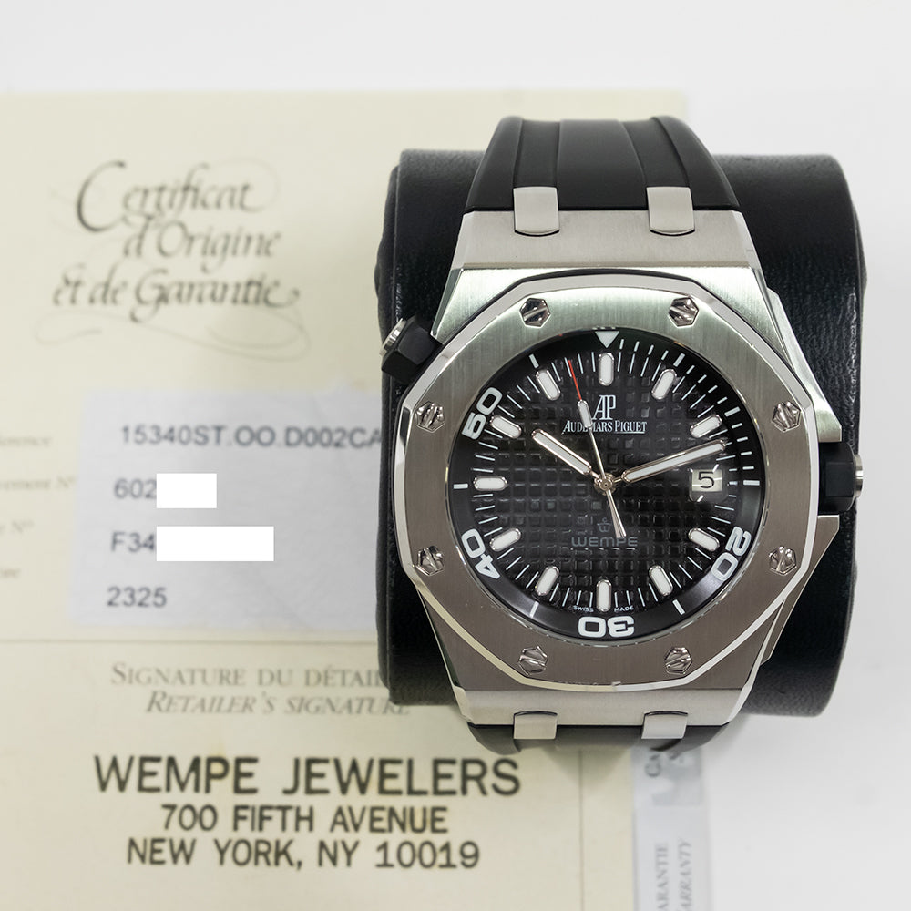 Royal Oak Offshore Diver 42mm “100 Jahre Wempe” Steel - Limited Edition of 175 pcs 15340ST.OO.D002CA.01