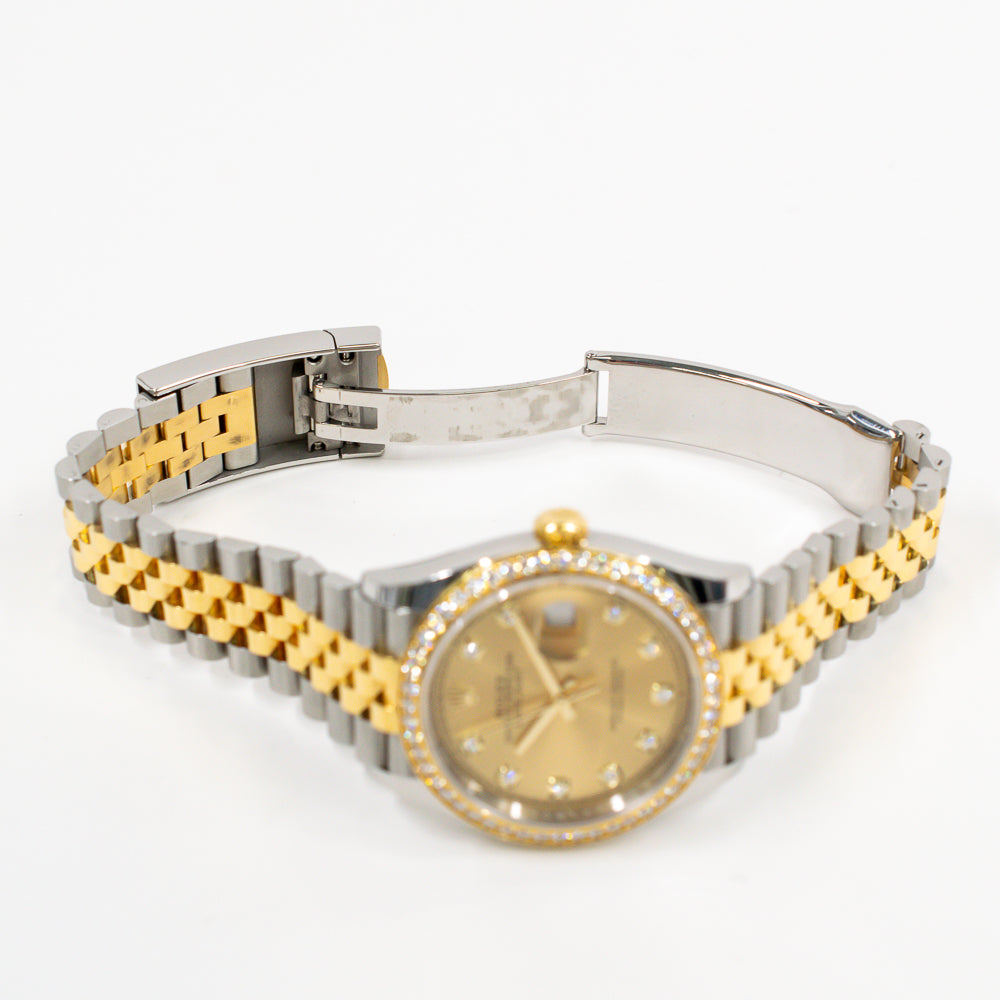 Datejust 36mm Diamond Bezel Steel and Yellow Gold 126283RBR