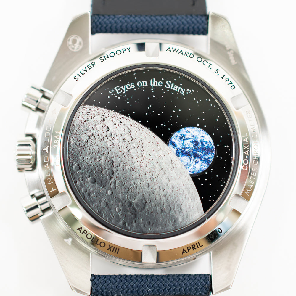 Speedmaster 42mm “Silver Snoopy Award” 50th Anniversary Snoopy Stainless Steel 310.32.42.50.02.001
