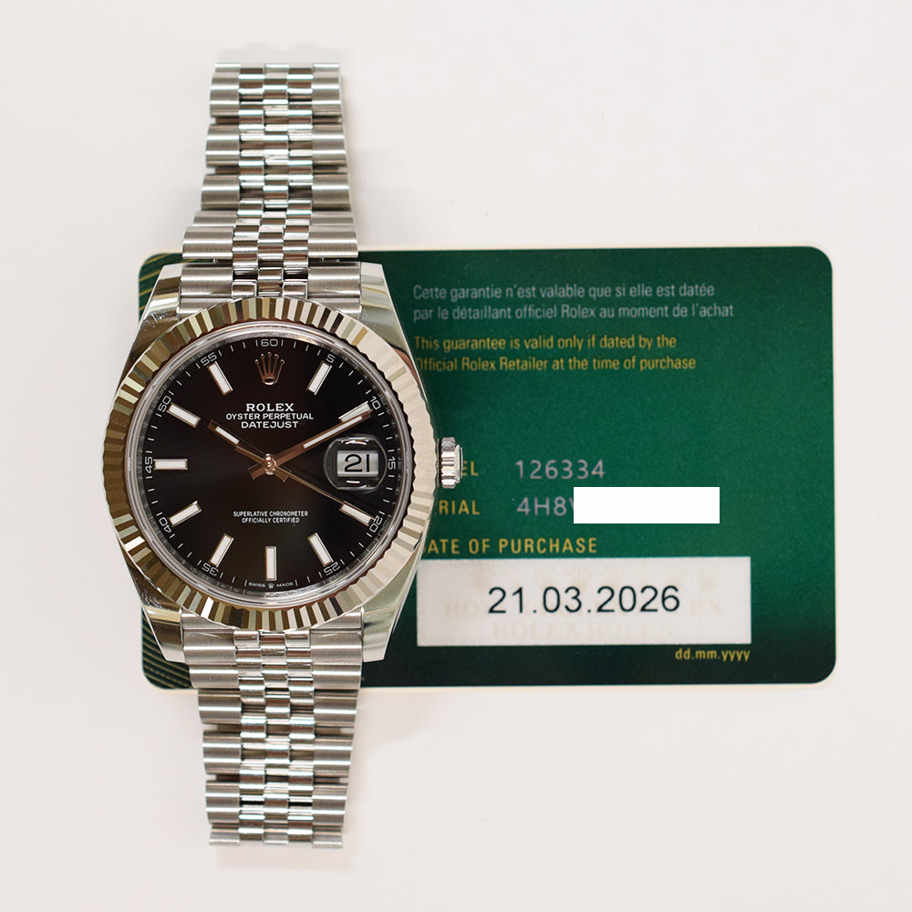 Datejust 41mm Steel and White Gold 126334