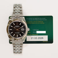 Datejust 41mm Steel and White Gold 126334