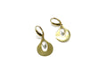 14kt Two Tone Gold Vergano Design 2 Drop Earrings