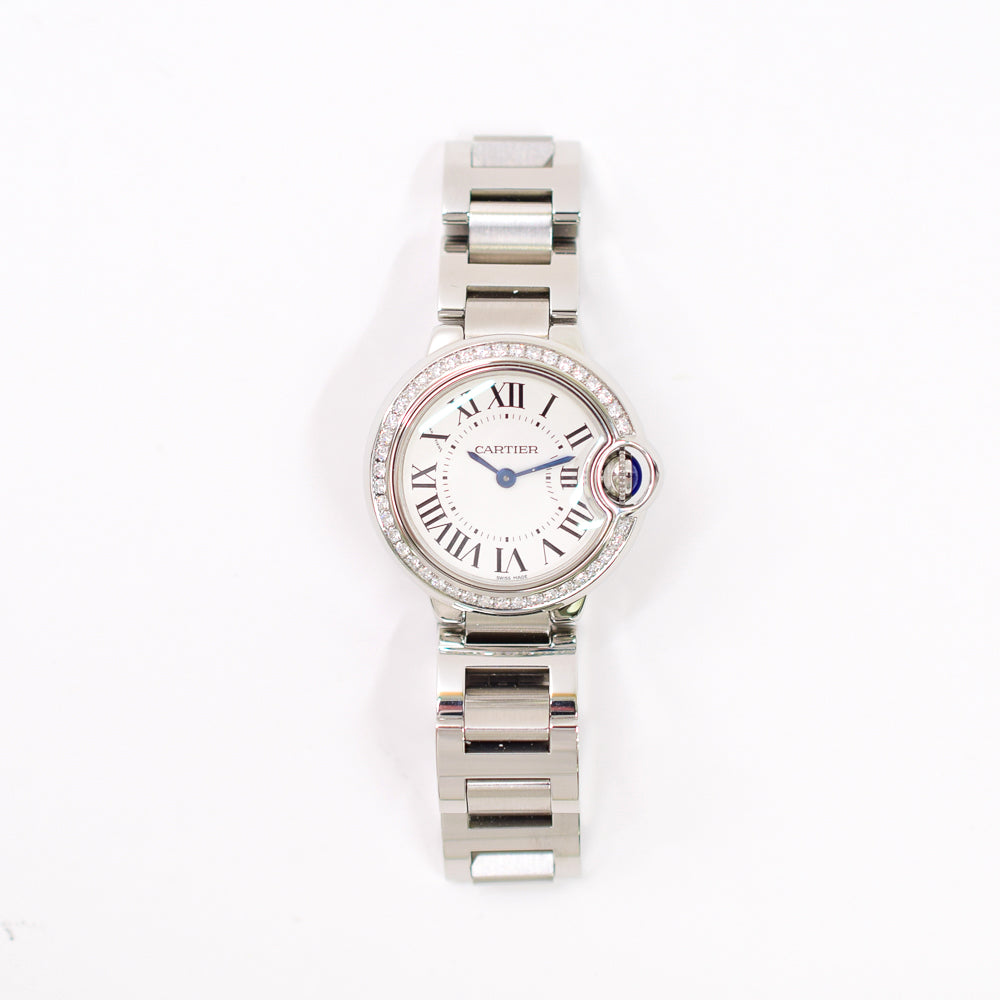 Ballon Bleu Small 28mm Diamond Bezel Steel W4BB0015
