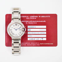 Ballon Bleu Small 28mm Diamond Bezel Steel W4BB0015
