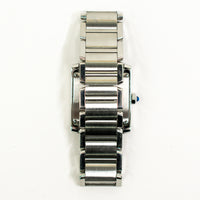 Tank Française Medium Quartz Diamond Bezel - Steel - 25mm x 30mm  W4TA0009