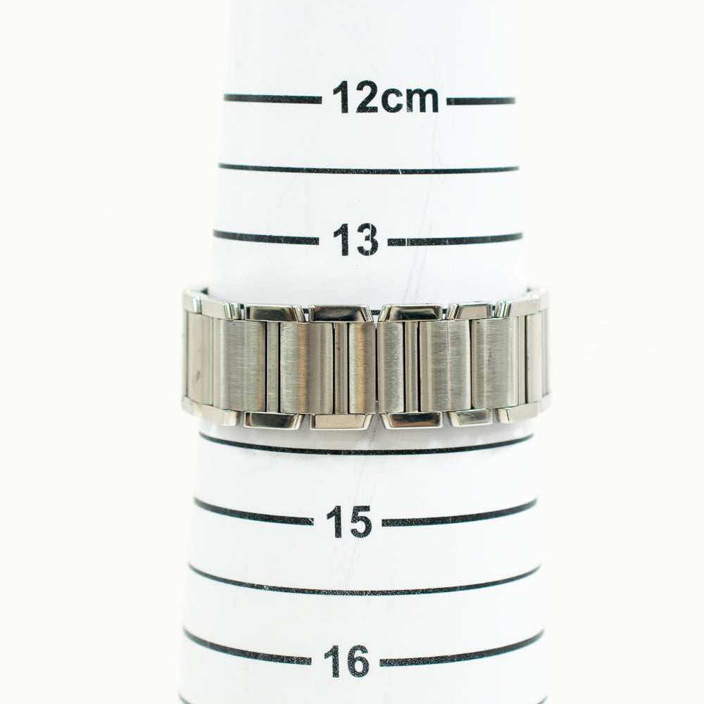 Tank Française Medium Quartz Diamond Bezel - Steel - 25mm x 30mm  W4TA0009
