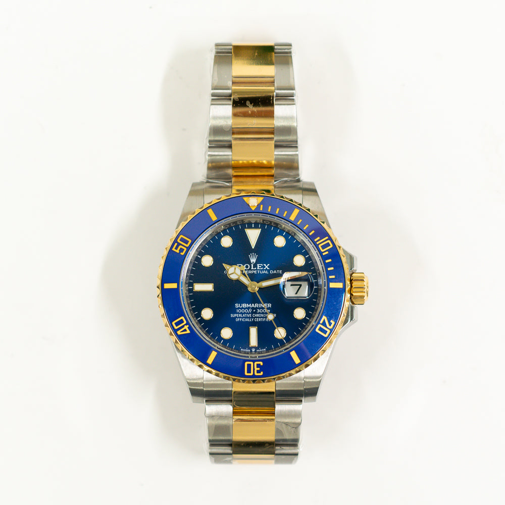 Submariner Date 41mm Blue Ceramic Bezel Steel and Yellow Gold 126613LB